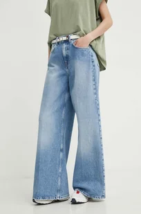 Pepe Jeans jeansy WIDE LEG JEANS UHW damskie kolor niebieski PL204740MP4 - Spodnie damskie - miniaturka - grafika 1