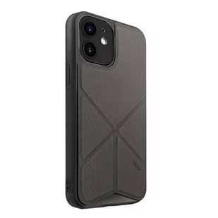 UNIQ etui Transforma iPhone 12 mini 5,4" szary/charcoal grey - Etui i futerały do telefonów - miniaturka - grafika 1