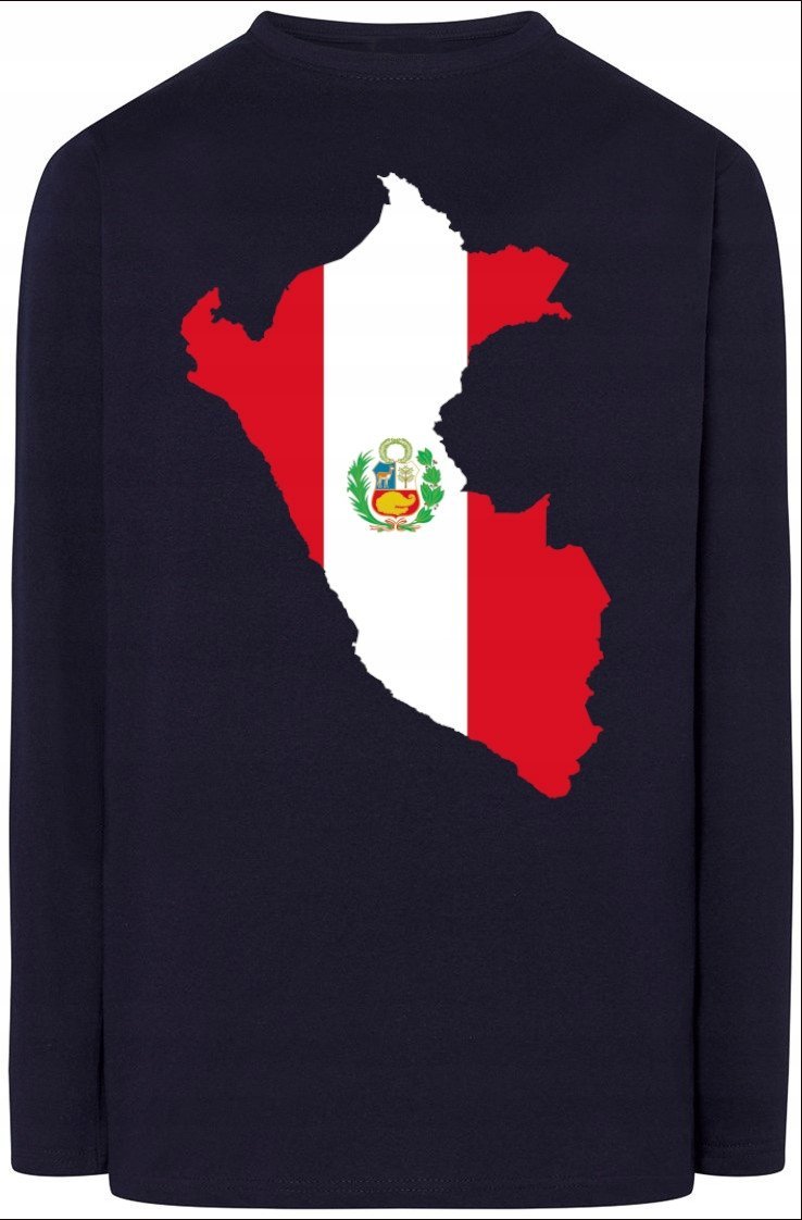 Peru Męska Bluza Longsleeve Nadruk Rozm.5XL