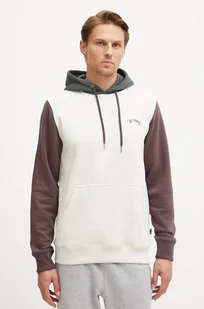 Billabong bluza męska kolor beżowy z kapturem z aplikacją - Bluzy męskie - miniaturka - grafika 1