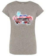 Koszulki i topy damskie - T-Shirt damski nadruk kolorowy MUSTANG r.M - miniaturka - grafika 1