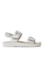 Buty dla dziewczynek - Geox Sandały J S.Costarei G. A J15EAA 000BN C1007 S Srebrny - miniaturka - grafika 1