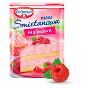 Ciasta i półprodukty do ciast - Dr Oetker Masa śmietanowa w proszku malinowa z kawałkami owoców - miniaturka - grafika 1
