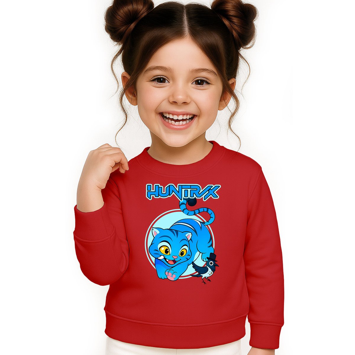 BLUZA DZIECIĘCA DERPY KOT DEMON HUNTERS HUNTRIX 122-128 BAWEŁNIANA JAKOŚĆ