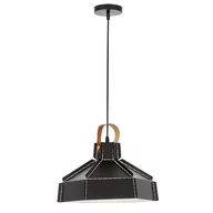 Lampy sufitowe - LAMPA SUFITOWA WISZĄCA LOFT CZARNA DONA W1 - miniaturka - grafika 1