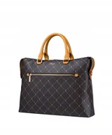 Torby i wózki na zakupy - Torba Na Laptopa Damska Aktówka do Pracy 13'' PUCCINI Brązowa BLXP0005 2 - miniaturka - grafika 1