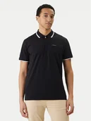 Koszulki męskie - Jack & Jones Polo Fusion 12289953 Czarny Regular Fit - miniaturka - grafika 1