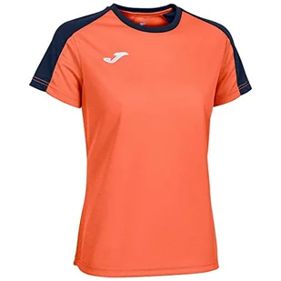 Joma Eco Championship T-shirt damski z krótkim rękawem, pomarańczowy neonowy/granatowy, M - Koszulki i topy damskie - miniaturka - grafika 1