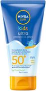 Balsamy i kremy do opalania - NIVEA Sun Kids Ultra protect Sun Lotion SPF 50+ 150 ml - miniaturka - grafika 1