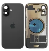 Części serwisowe do telefonów - Klapka Plecki Tył iPhone 16 Black z Ramką i Magnesami - miniaturka - grafika 1