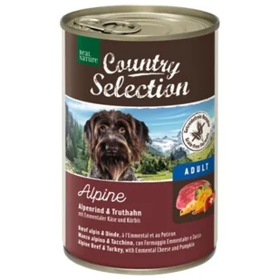 REAL NATURE Country Selection Adult 6 x 400 g Alpine z wołowiną alpejską i indykiem - Mokra karma dla psów - miniaturka - grafika 1