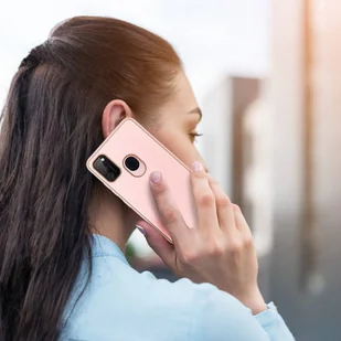 Dux Ducis Yolo eleganckie etui pokrowiec ze skóry ekologicznej Samsung Galaxy M30s różowy - Etui i futerały do telefonów - miniaturka - grafika 12