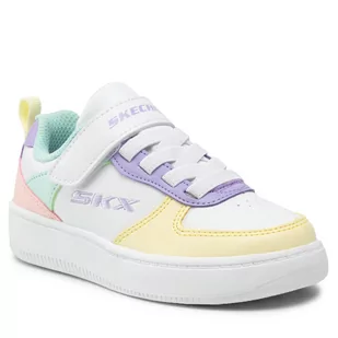 SKECHERS Sneakersy Sport Court 92 310156L/WMLT White/Multi - Sneakersy damskie - miniaturka - grafika 1