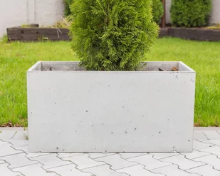 90x45x45 cm CT - Donica betonowa (biała) - Donice - miniaturka - grafika 1