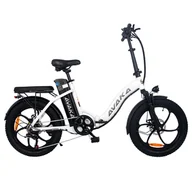 Rowery elektryczne - AVAKA BZ20 PLUS Electric Bike Foldable 20*3 0 Inch Fat Tires 500W Brushless Motor 25Km/h Max Speed 48V 18 2Ah Battery 100Km Ran - miniaturka - grafika 1