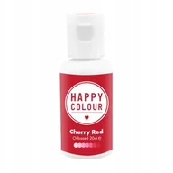 Dodatki do ciast w proszku - Barwnik olejowy do mas tłustych Happy Colour Cherry Red czerwony 20 ml - miniaturka - grafika 1