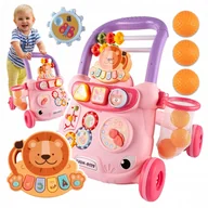 Chodziki - INTERAKTYWNY JEŹDZIK CHODZIK PCHACZ CENTRUM ZABAW PREZENT NA ŚWIĘTA Z2115R - miniaturka - grafika 1