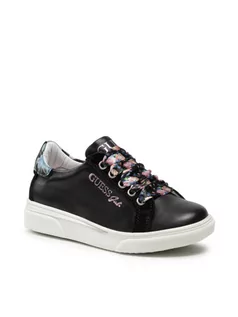Buty dla dziewczynek - Guess Sneakersy FI7MIL LEA12 Czarny - grafika 1