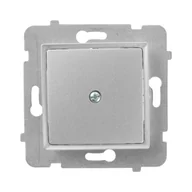 Wyłączniki światła i elektryczne - Polmark Zaślepka ramki ROSA srebrny - miniaturka - grafika 1