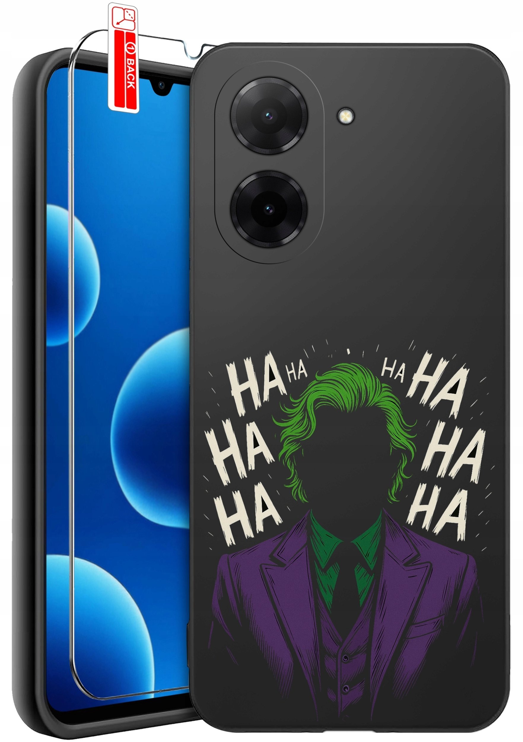 ETUI do Xiaomi Redmi A5 WZORY SILIKONOWE MATT CASE + SZKŁO 9H