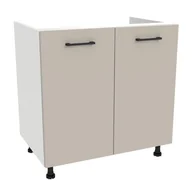 Szafki kuchenne - Szafka Dolna Pod Zlew Presto 80X82 Cm Płyta Laminowana Biały/Kaszmir - miniaturka - grafika 1