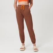 Spodnie damskie - Sinsay - Spodnie dresowe jogger - Brązowy - miniaturka - grafika 1