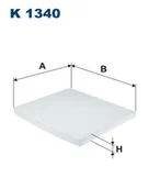 Filtry kabinowe - FILTRON Filtr kabinowy K1340 - miniaturka - grafika 1