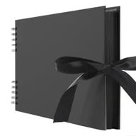 Rękodzieło - TEMU 1 NASZ ALBUM PRZYGÓD Książka do scrapbookingu z papieru Zestaw do albumu ze zdjęciami DIY, Twarda okładka, 10,82x7,12 cala, z 36 czarnymi - miniaturka - grafika 1