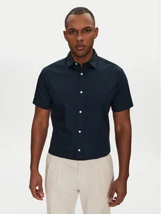 Jack&Jones Koszula Joe 12195062 Granatowy Slim Fit - Koszule męskie - miniaturka - grafika 1