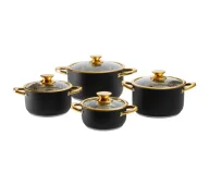 Garnki - Ambition Royal Steel Indukcja Stal nierdzewna 8 elementów - miniaturka - grafika 1