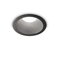 Oprawy, klosze i abażury - Ideal Lux Lampa wpuszczana GAME ROUND 20W 3000K czarna 273167 273167/IL - miniaturka - grafika 1