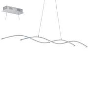 Lampy sufitowe - Eglo Lampa wisząca zawis Lasana 2 2x14W LED chrom biały 96104 - miniaturka - grafika 1