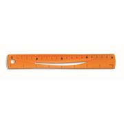 Linijki, ekierki - TETIS LINIJKA elastyczna 20cm pomarańczowa BL020PB - miniaturka - grafika 1
