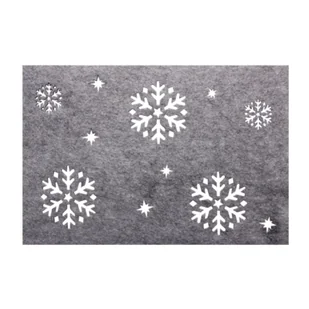 Podkładka filcowa Śnieg 45 x 30 cm - Obrusy i serwetki - miniaturka - grafika 1