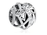 Charmsy - Pandora Valerio.pl Rodowany srebrny charms ważka dragonfly cyrkonie srebro 925 QS0804 QS0804 - miniaturka - grafika 1