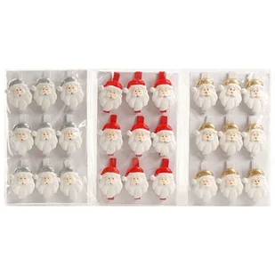 Spinacze dekoracyjne 9 sztuk - Ozdoby bożonarodzeniowe - miniaturka - grafika 1