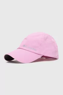 Czapki damskie - Columbia czapka z daszkiem kolor różowy z nadrukiem - grafika 1