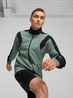 Kurtki i kamizelki sportowe męskie - Puma Kurtka sportowa "Fit" w kolorze zielonym - miniaturka - grafika 1