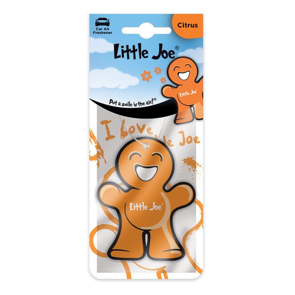 Odświeżacz auta powietrza zapach papierowy na lusterko Little Joe cytrusy