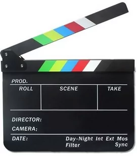 Commlite Commlite Klaps Filmowy 30x25cm Kolor Na Pisaki Mazaki SB3881 - Akcesoria do kamer sportowych - miniaturka - grafika 1