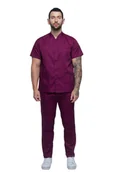 Odzież robocza - Komplet medyczny męski In White 20182 (50 r.), bakłażan - miniaturka - grafika 1