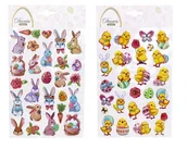 Balony i akcesoria - Naklejki wielkanocne kurczaczki króliki 25szt - miniaturka - grafika 1