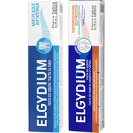 Pasty do zębów - Elgydium Zestaw: Pasta Anti-plaque 75 ml + Pasta przeciwpróchnicowa 75 ml - miniaturka - grafika 1
