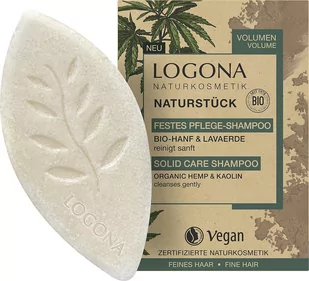 Logona, Szampon W Kostce Z Olejem Z Organicznych Konopi I Białą Glinką, 60g - Szampony do włosów - miniaturka - grafika 1
