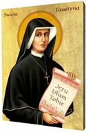 Ikony i obrazy sakralne - Ikona religijna święta Faustyna Kowalska - miniaturka - grafika 1