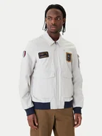 Kurtki męskie - Aeronautica Militare Kurtka bomber 261AB3049UCT04290 Beżowy Regular Fit - miniaturka - grafika 1