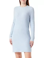 Sukienki - PIECES Damska sukienka Pcellen Ls O-Neck Knit Dress Noos Bc, Kentucky Blue, XS - miniaturka - grafika 1