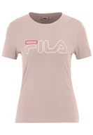 Koszulki i topy damskie - FILA Damska koszulka z tabliczką, sepia róża, XL, Sepia Rose, XL - miniaturka - grafika 1