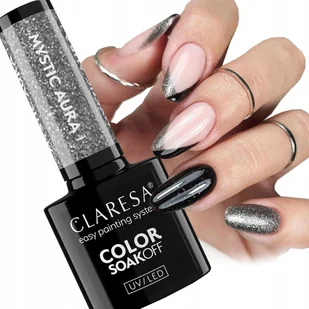 CLARESA MYSTIC AURA 1 LAKIER HYBRYDOWY BROKATOWY SREBRNY 5 g - Lakiery hybrydowe CLARESA MYSTIC AURA 1 LAKIER HYBRYDOWY BROKATOWY SREBRNY 5 g - Lakiery hybrydowe - miniaturka - grafika 1