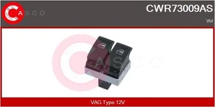 Przełącznik, podnośnik szyby Casco - Alternatory CWR73009AS - Akcesoria do układu elektrycznego - miniaturka - grafika 1